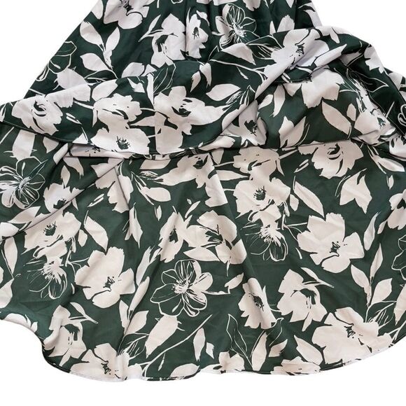 1901 Blue and Green Floral Halter Tie Back Dress Size 4 - Picture 11 of 16